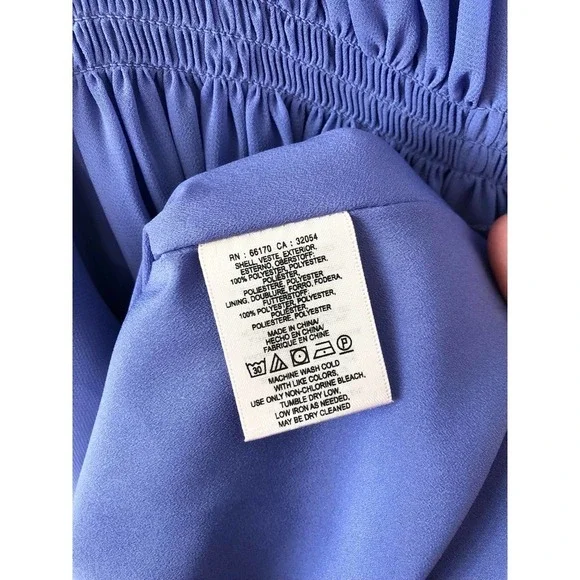 HD in Paris Periwinkle Empire Waist Sleeveless Lavender Purple Dress Size 6​​​ - Picture 16 of 16